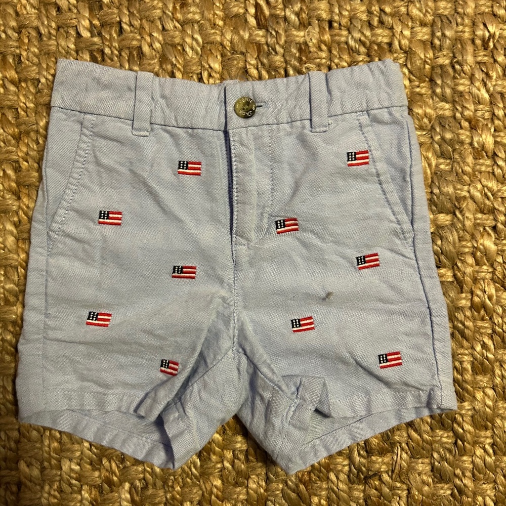 Embroidered Flag Short